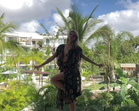 Gina Gerson aka Gina_gerson OnlyFans - I just did great session in Tulum from my balcony ask me for more