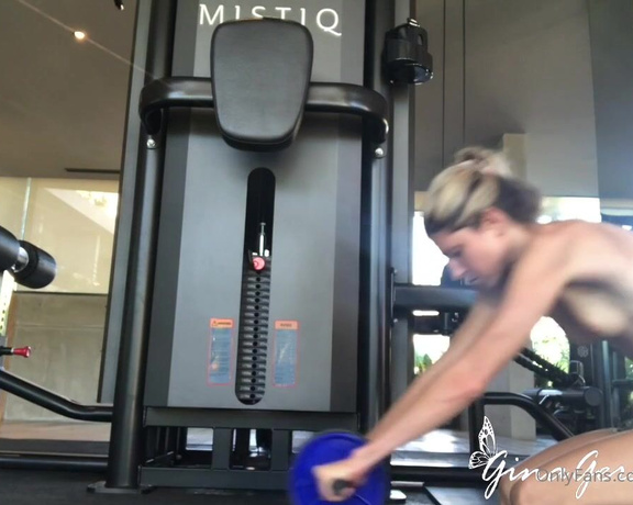 Gina Gerson aka Gina_gerson OnlyFans - Public gym naked me workout … wanna full video ask