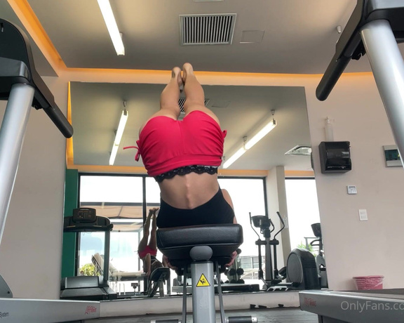 Gina Gerson aka Gina_gerson OnlyFans - When I try to working out but air conditioning don’t working well on this hot Mexico