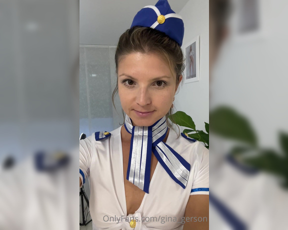 Gina Gerson aka Gina_gerson OnlyFans - My airline try haha wanna see how I was fucked in this outfit 1