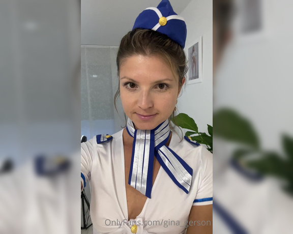 Gina Gerson aka Gina_gerson OnlyFans - My airline try haha wanna see how I was fucked in this outfit 1