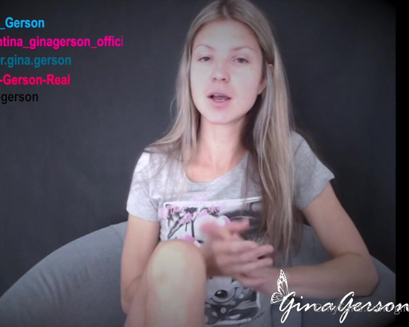 Gina Gerson aka Gina_gerson OnlyFans - I love answer questions of my fan and here we go again))) part 2!!!