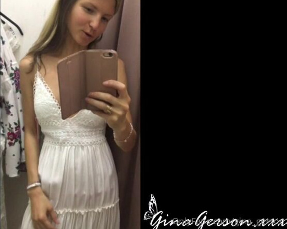 Gina Gerson aka Gina_gerson OnlyFans - Alone to the changing room shopping time  sexy time wanna see full vid )… send me