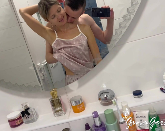 Gina Gerson aka Gina_gerson OnlyFans - Morning romantic sensual sex to the bathroom with my lover @sam bourne11 wanna see full video