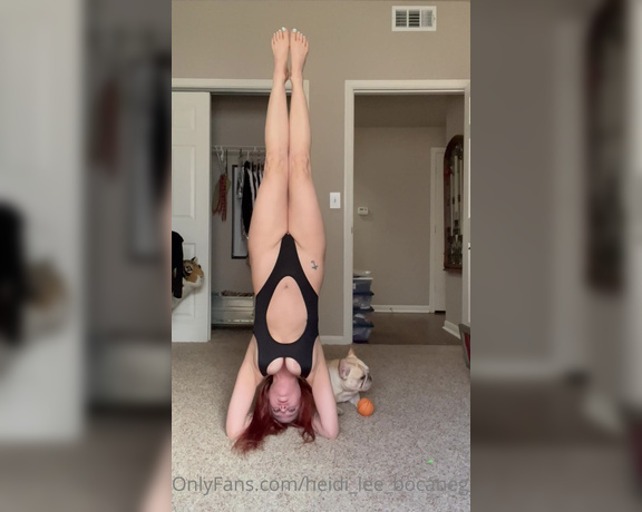 Heidi Lee Bocanegra aka Heidi_lee_bocanegra OnlyFans - 022823—Yoga Extra Views Headstands in my office I originally wanted to post this in Patreon Howe