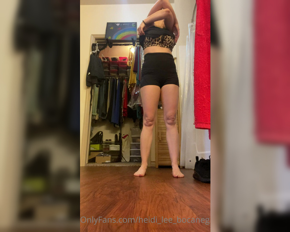 Heidi Lee Bocanegra aka Heidi_lee_bocanegra OnlyFans - 081021—Last Tuesday—Post Workout Quick views before my shower… I usually wouldn’t wear shorts like