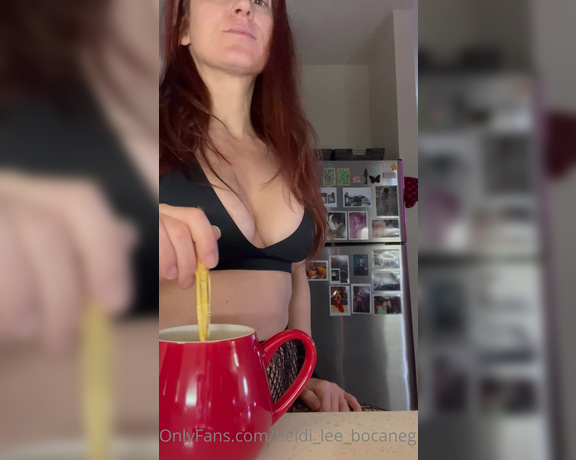 Heidi Lee Bocanegra aka Heidi_lee_bocanegra OnlyFans - 032322—Coffee Time & Tights Morning coffee time My outfit is a little strange—I am aware of this