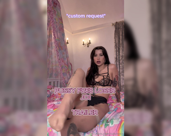 Ruby Hexx aka Rubyhexx OnlyFans - If you want the right to cum for me, youve got to understand what a pussy free loser you are and
