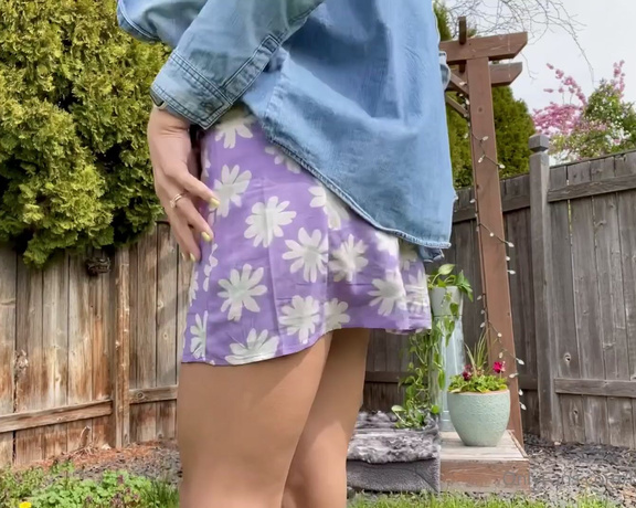 MathemaKitten aka Mathemakitten OnlyFans - (326242724) Full length XXX video—Outdoor Sundress Anal Play Watch me tease my ass with a plug and then fuck