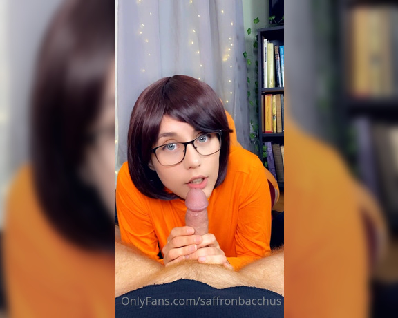 Saffron Bacchus aka Saffronbacchus OnlyFans - Jinkies! I hear you have a clue  would you tell me if I gave you a blowjob ) Happy Masturbation M 2