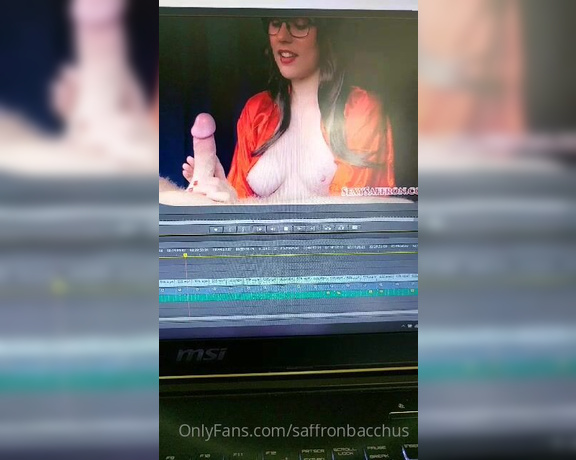 Saffron Bacchus aka Saffronbacchus OnlyFans - A sneak peek of a video Im working on for August! Id love to hear what you think!