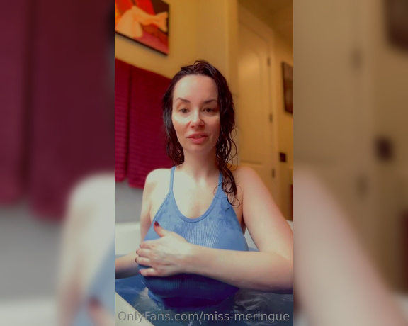 Miss Meringue aka Missmeringue OnlyFans - (516249162) Bath time fun I dont normally wear tops in the bath, it was a special request