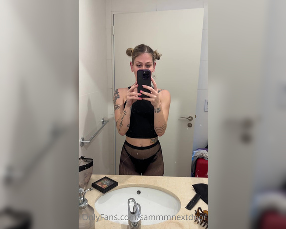 Sammm next door aka Sammmnextdoor OnlyFans - Do you like my spacebuns and ripped stockings 2