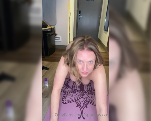 Avril Showers aka Sparrowxxx OnlyFans - Some naked hotel yoga Let me know if you like and I can do a series