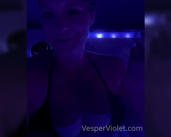 Vesper Violet aka Vesperviolet OnlyFans - Hot tub check in! I thought I would let you guys know how my week went and what I’m up to this week!