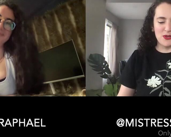 Arabelle Raphael aka Arabelleraphael OnlyFans - Check out @mistressblunt and I chatting about femdom 3