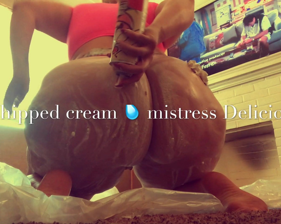 Delicious on Demand aka Deliciousondemand OnlyFans - Whipped cream booty just wanna lick it off my delicious Ass