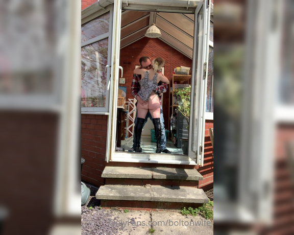 BoltOnWife aka Boltonwife OnlyFans - Fantastic conservatory fuck