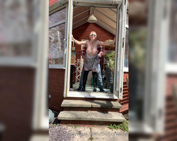 BoltOnWife aka Boltonwife OnlyFans - Fantastic conservatory fuck