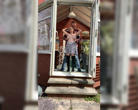BoltOnWife aka Boltonwife OnlyFans - Fantastic conservatory fuck