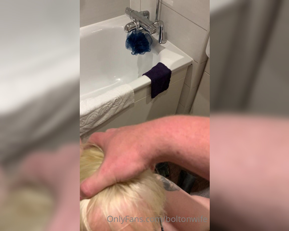 BoltOnWife aka Boltonwife OnlyFans - Bathroom banging