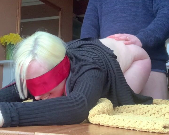 BoltOnWife aka Boltonwife OnlyFans - Blindfolded fucking in front of the window 1
