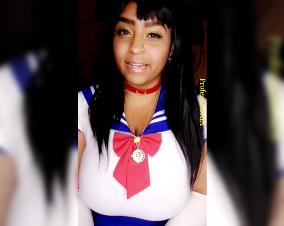 Professor Gaia aka Professor_gaia OnlyFans - Sailor Moon Kitty Crisis Ft @blkpornmatters for #blackpornmatters If there was something you saw