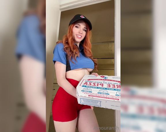 Amouranth aka Amouranth OnlyFans - NEW DM JUST SENT! MOST SEXUAL VIDEO IVE DONE PIZZA DELIVERY BLOWJOB!! I WILL BE UNSENDING IT SOON!