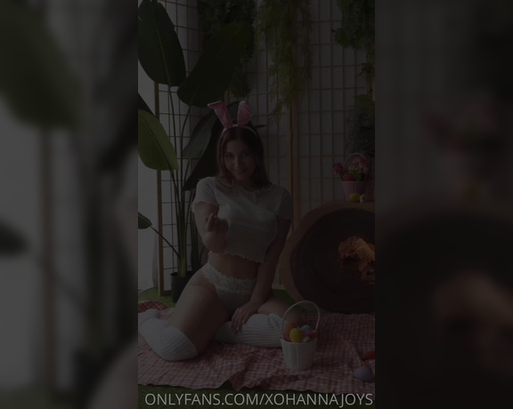 XoHannaJoy VIP aka Xohannajoys OnlyFans - NEW BG JOY PACK EASTER WITH RABBIT is out! I really need someones carrot in my mouth! give it