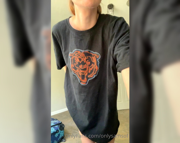 Sam Fokker aka Onlysamsof OnlyFans - The first vid on my new phone I like wearing nothing under huge shirts, I feel so cute!