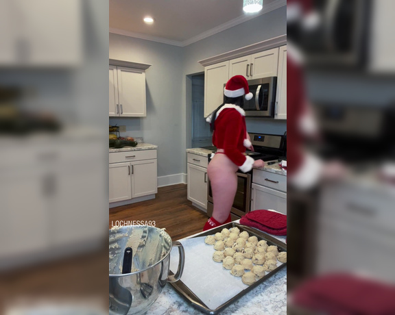 Vanessa Hughes aka Lochnessa93 OnlyFans - Baking cookies to leave out for Santa