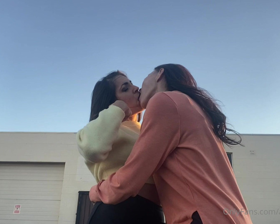 Agatha Delicious aka Agathadelicious OnlyFans - Behind the scenes at DT Productions as me and @mrsvalentinaxxx passionately get into it outside