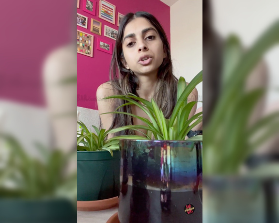 Rani Kaur OnlyFans aka Badindiangirl OnlyFans - I nurtured these spider plants since they were little babies Some go as far as saying that Im a 1