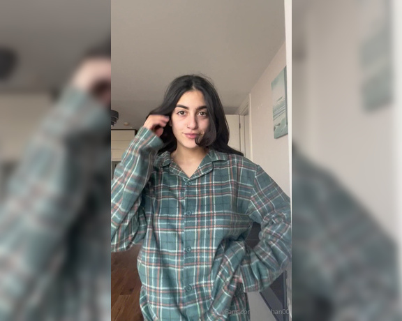 Aria Khan Official aka Ariakhan00 OnlyFans - Do I look cuter in my pjs or when I’m showing what’s underneath