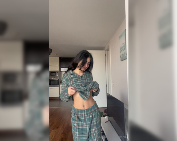 Aria Khan Official aka Ariakhan00 OnlyFans - Do I look cuter in my pjs or when I’m showing what’s underneath