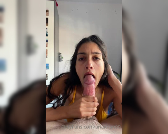 Aria Khan Official aka Ariakhan00 OnlyFans - HIGHLY REQUESTED you guys love seeing me suck dick, watch me get daddy’s cum