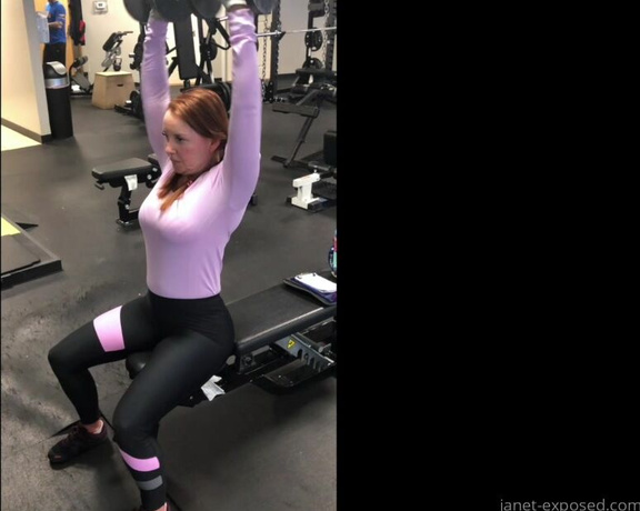 Janet Mason XXX aka Janetmasonxxx OnlyFans - Watch me workout! Highlights from this afternoons weight training session