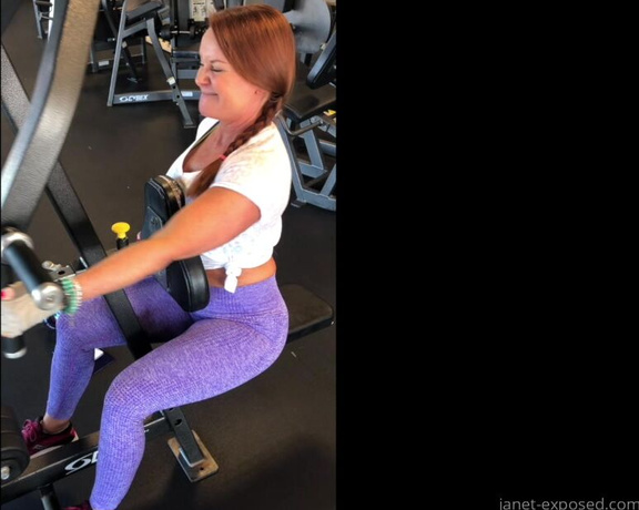 Janet Mason XXX aka Janetmasonxxx OnlyFans - Video of my workout today! (Not the full 90 minutes, just one set of each exercise) For those who