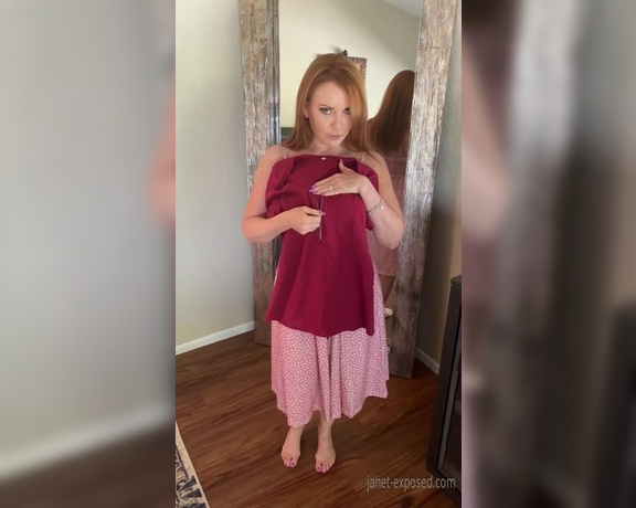 Janet Mason XXX aka Janetmasonxxx OnlyFans - Brief clip of me modeling some new Amazon Wish List gifts from subscribers here  a sexy sundress,