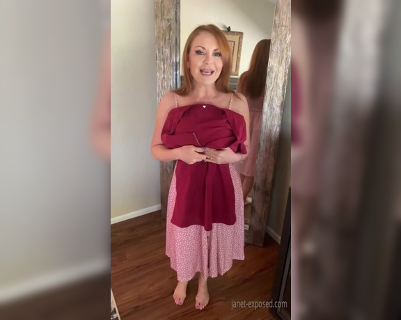 Janet Mason XXX aka Janetmasonxxx OnlyFans - Brief clip of me modeling some new Amazon Wish List gifts from subscribers here  a sexy sundress,