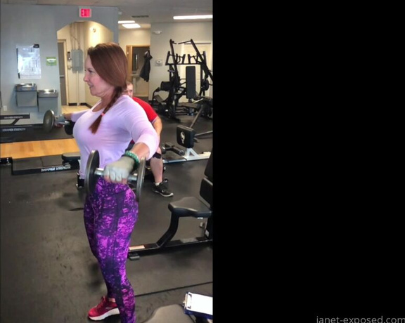 Janet Mason XXX aka Janetmasonxxx OnlyFans - Highlight Clip from my workout today! Today was a Push day plus cardio Heres my full workout 3 x 8
