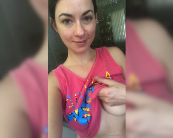 Hello Jewels aka Hellojewels OnlyFans - Good afternoon video from my balcony what does a sexy ukulele player look like underneath her clo