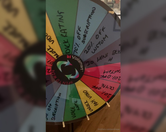Jasmine Jae VIP aka Jasminejae_vip OnlyFans - My WHEEL OF WANKING is BACK!!!!! $10 a spin, every spin is a prize!!!!! DM me now to play!!!!!!