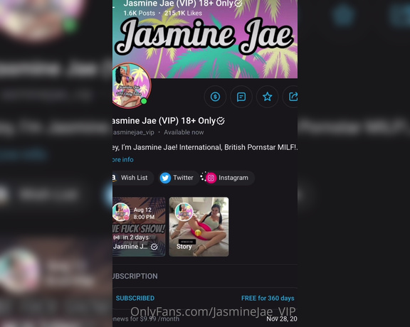 Jasmine Jae VIP aka Jasminejae_vip OnlyFans - HOW TO SET YOUR REMINDER FOR MY LIVE SHOWS! Make sure you guys never miss a live show! I have create