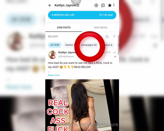 Kaitlyn Jaynne aka Fitt4pleasure OnlyFans - You can still TIP any of my campaigns that are on my wall… just click the campaign” tab to view the