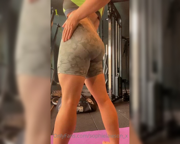 Sophie Lawson X aka Sophielawson_x OnlyFans - Do you find my strong legs a turn on  felt so naughty in the gym today I’ve just stripped fully
