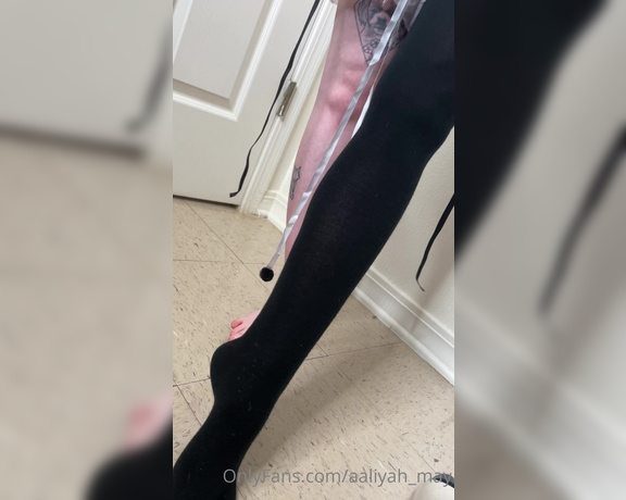 Aaliyah May aka Aaliyah_may OnlyFans - What are you doing down there I might fall on you 3