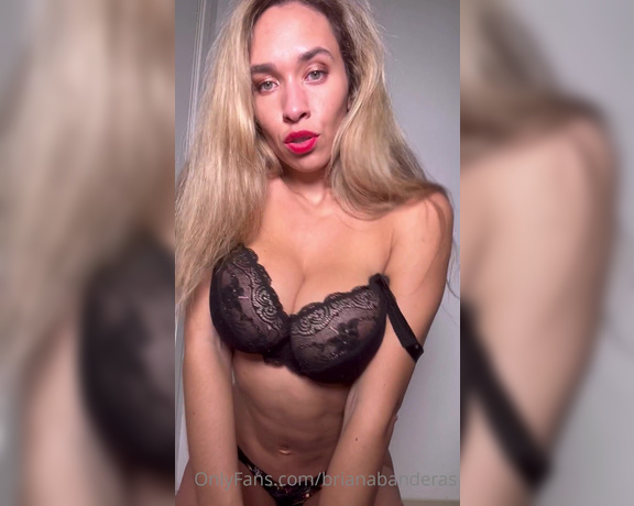 Briana Moon aka Brianamoon_vip OnlyFans - MMMM BABY IM HORNY AND CUM FOR YOU Video of striptease and masturbation leaning against the wall