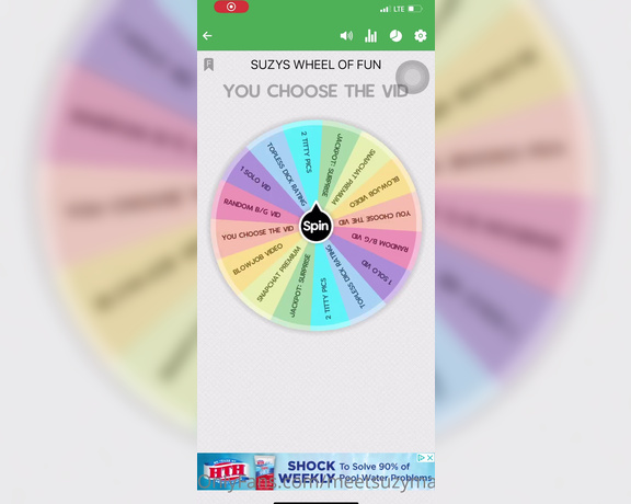 MeetSuzyMarie -  Spin the wheel today for $