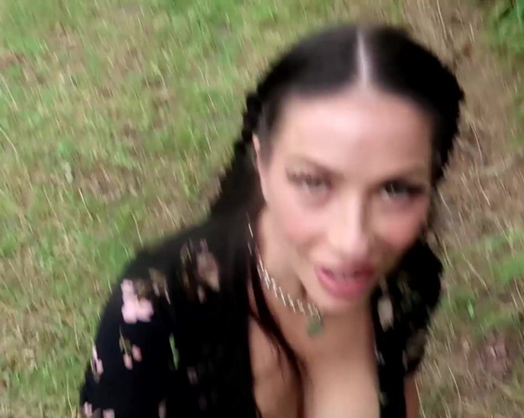 Lahlah84 aka Lahlah84 OnlyFans - Sucking and fucking a follower outdoors 9 minute video via inbox